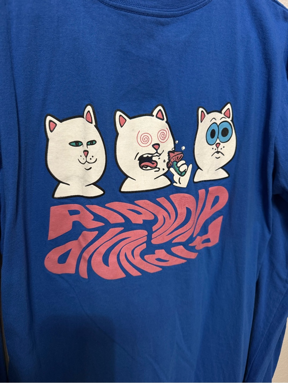 RipnDip Cat Graphic Tee with Pink Accent